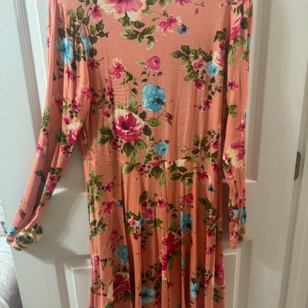 White Birch Floral Dress L NWOT - Picture 4 of 4